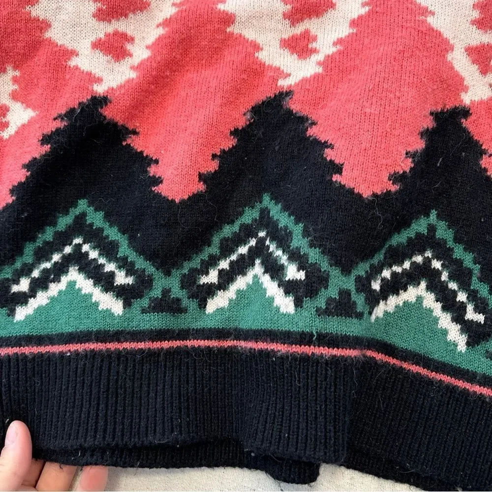 Anthropologie Aldomartins Nieves Sweater Pink Nordic Wool Alpaca XS